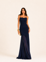 Vestido Lastex Marena - Marinho