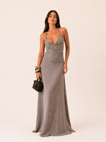 Vestido Stripes Isadora - Marrom