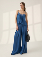 Calça Pantalona Witney - Azul