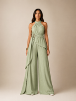 Calça Ampla Biarritz - Verde Selva