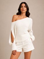 Blusa Tricot Clover - Off