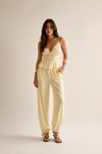 Calça Aria - Amarelo Manteiga