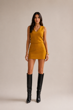 Vestido Curto Bloom - Mostarda