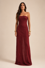Vestido Longo Marenza - Ganache