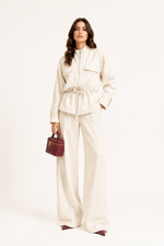 Calça Pantalona Verena - Areia