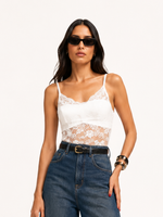 Blusa Renda Alba - Branco