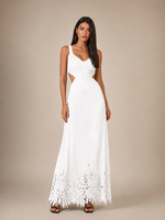 Vestido Longo Reina - Branco