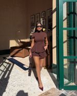 Shorts Lineage - Marrom