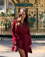Blusa Camellia - Bordo