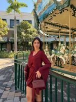Blusa Camellia - Bordo
