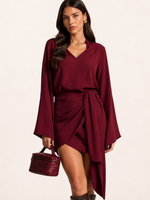 Blusa Camellia - Bordo