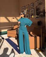 Calça Pantalona Jasmin - Azul