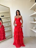 Vestido Longo Savelle - Coral