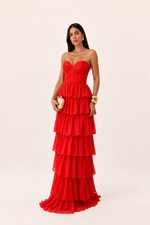 Vestido Longo Savelle - Coral