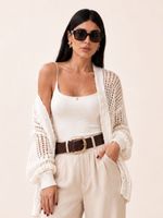 Cardigan Campana - Branco
