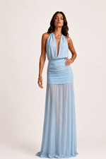 Vestido Longo Calamonte - Azul