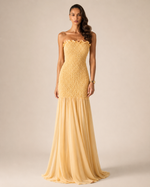 Vestido Lastex Marena - Amarelo