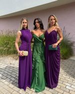 Vestido Longo Celinea - Uva