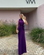 Vestido Longo Celinea - Uva