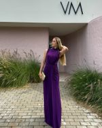 Vestido Longo Celinea - Uva