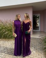 Vestido Longo Celinea - Uva