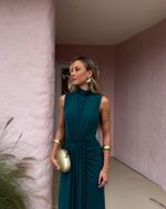 Vestido Longo Celinea - Esmeralda