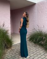 Vestido Longo Celinea - Esmeralda