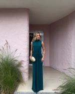 Vestido Longo Celinea - Esmeralda