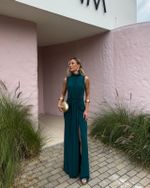 Vestido Longo Celinea - Esmeralda