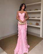 Vestido Longo Asteria - Rosa