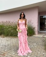 Vestido Longo Asteria - Rosa