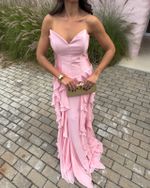Vestido Longo Asteria - Rosa