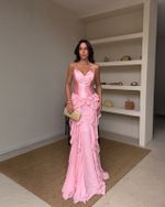 Vestido Longo Asteria - Rosa