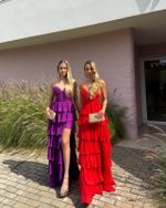 Vestido Longo Savelle - Coral