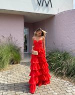 Vestido Longo Savelle - Coral