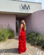 Vestido Longo Savelle - Coral