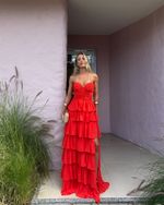 Vestido Longo Savelle - Coral