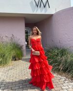 Vestido Longo Savelle - Coral