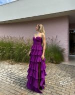 Vestido Longo Savelle - Fúcsia