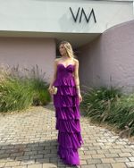Vestido Longo Savelle - Fúcsia