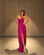 Vestido Longo Kalisse - Fúcsia