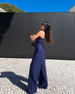 Calça Pantalona Luna - Marinho
