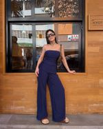 Calça Pantalona Luna - Marinho