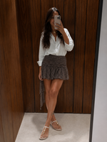 Saia Renda Hazel - Cinza