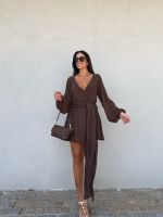 Vestido Curto Sterling - Marrom