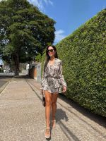 Blusa Halston - Estampado
