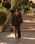 Vestido Curto Sterling - Marrom