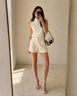 Blusa Ledger - Marfim