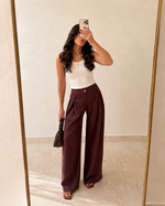 Calça Pantalona Arden - Ameixa