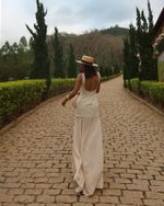 Vestido Longo Zafira - Marfim